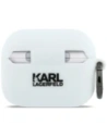 Etui Karl Lagerfeld Silicone Karl Head 3D do Apple AirPods Pro 3 biały