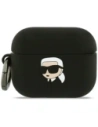 Etui Karl Lagerfeld Silicone Karl Head 3D do Apple AirPods Pro 3 czarny