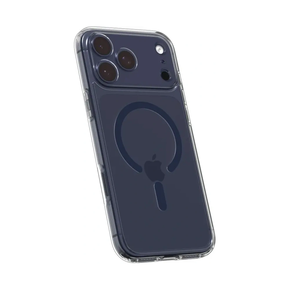 Etui Spigen Ultra Hybrid Mag MagSafe do Apple iPhone 17 Pro Max Clear/deep Blue