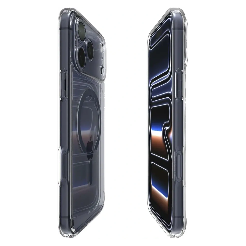 Etui Spigen Ultra Hybrid Mag MagSafe do Apple iPhone 17 Pro Max Clear/deep Blue