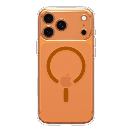 Etui Spigen Ultra Hybrid Mag MagSafe do Apple iPhone 17 Pro Clear/orange