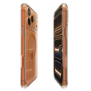 Etui Spigen Ultra Hybrid Mag MagSafe do Apple iPhone 17 Pro Clear/orange