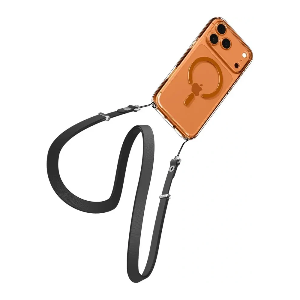 Etui Spigen Ultra Hybrid Mag MagSafe do Apple iPhone 17 Pro Clear/orange