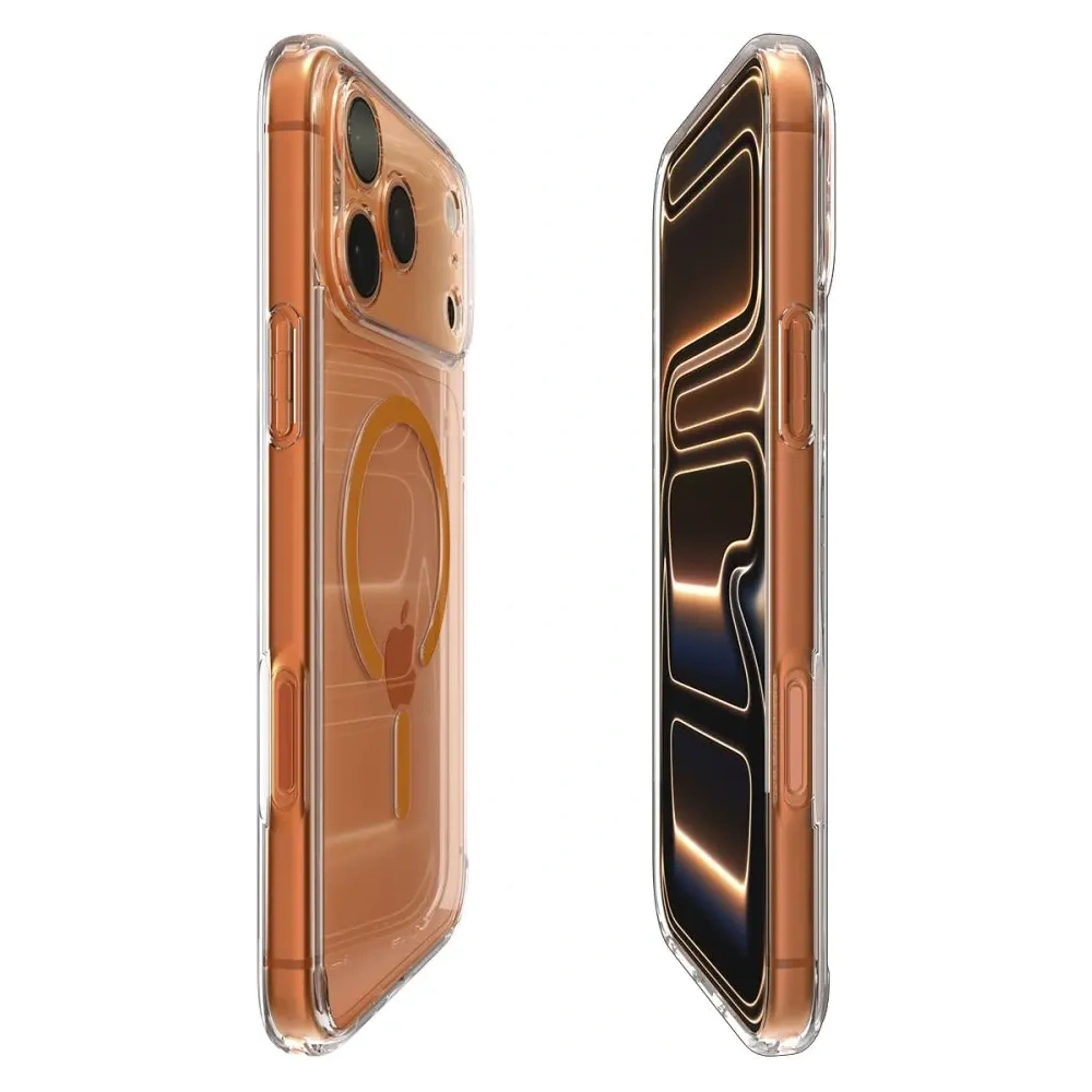 Etui Spigen Ultra Hybrid Mag MagSafe do Apple iPhone 17 Pro Max Clear/orange