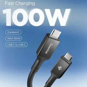 Kabel Spigen EB10020CC Essential USB-C Cable 100W 200cm Black