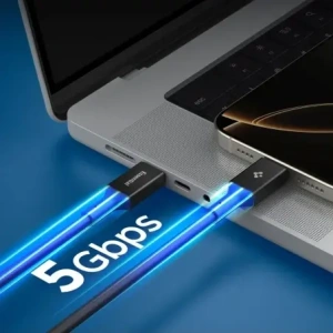 Kabel Spigen EB10020CC Essential USB-C Cable 100W 200cm Black