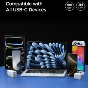 Kabel Spigen EB10020CC Essential USB-C Cable 100W 200cm Black