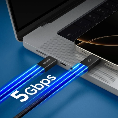 Kabel Spigen EB10010CC Essential USB-C Cable 100W 100cm Black