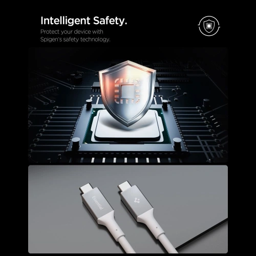 Kabel Spigen EB24012CC Essential USB-C Cable 240W 120cm White