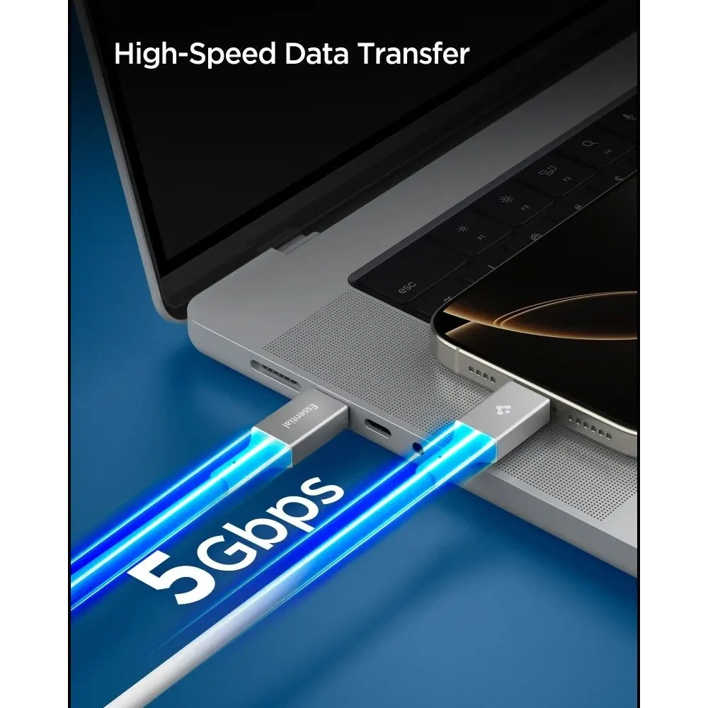 Kabel Spigen EB10020CC Essential USB-C Cable 100W 200cm White