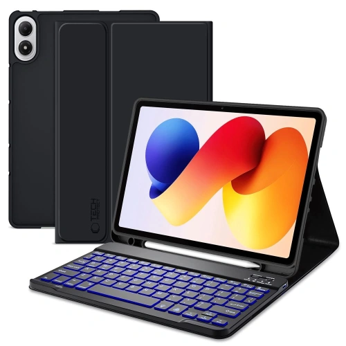 Etui Tech-Protect SmartCase Pen + Keyboard do Xiaomi Poco Pad M1 / Redmi Pad 2 Pro 12.1 Black