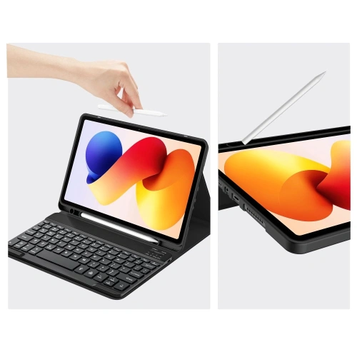 Etui Tech-Protect SmartCase Pen + Keyboard do Xiaomi Poco Pad M1 / Redmi Pad 2 Pro 12.1 Black