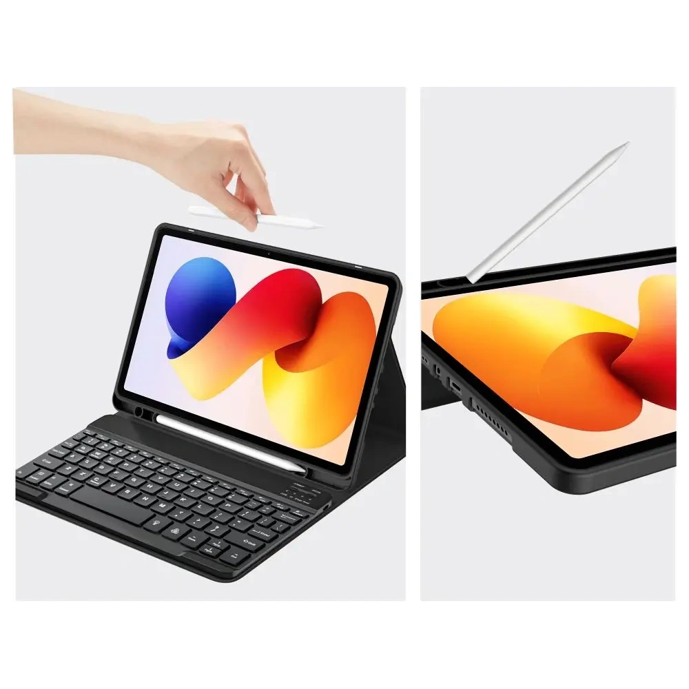 Etui Tech-Protect SmartCase Pen + Keyboard do Xiaomi Poco Pad M1 / Redmi Pad 2 Pro 12.1 Black