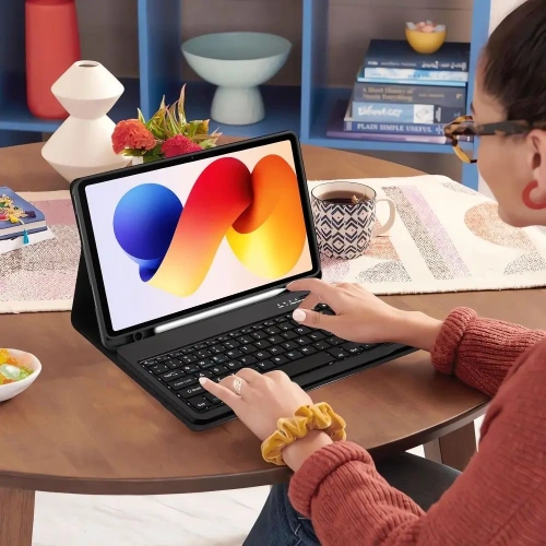 Etui Tech-Protect SmartCase Pen + Keyboard do Xiaomi Poco Pad M1 / Redmi Pad 2 Pro 12.1 Black