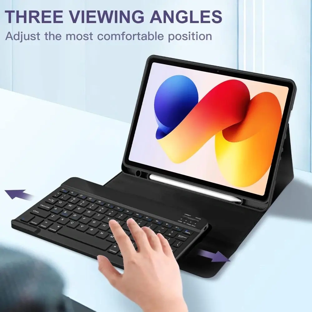 Etui Tech-Protect SmartCase Pen + Keyboard do Xiaomi Poco Pad M1 / Redmi Pad 2 Pro 12.1 Black