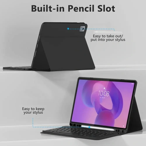 Etui Tech-Protect SmartCase Pen + Keyboard do Lenovo Idea Tab Plus 12.1 TB-361 Black