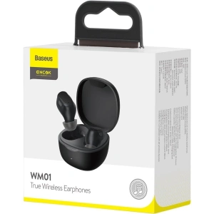 Wholesale Wireless headphones Baseus Encok WM01 TWS, Bluetooth 5.0 (Black) - BSU1641BLK - {ean13} - Hurt