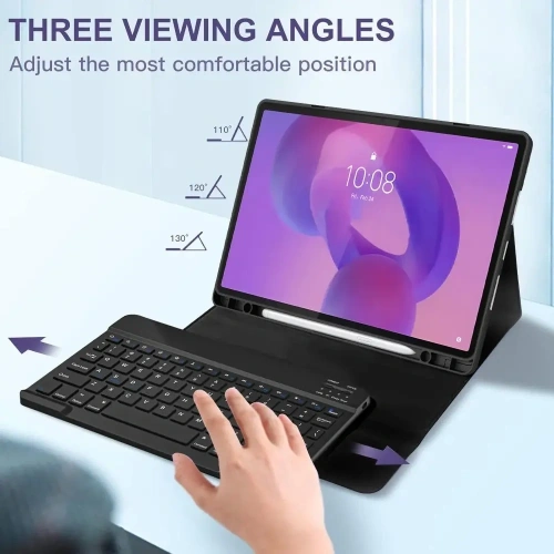 Etui Tech-Protect SmartCase Pen + Keyboard do Lenovo Idea Tab Plus 12.1 TB-361 Black