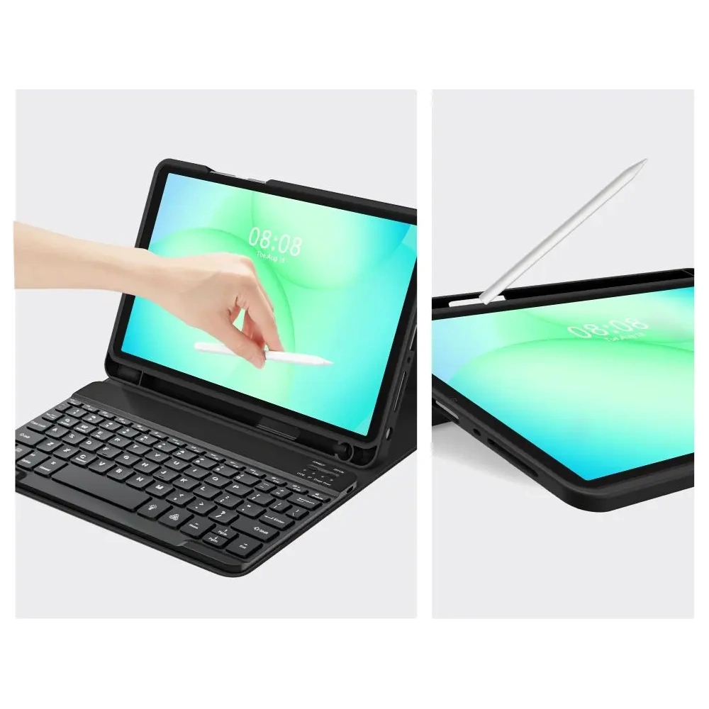 Etui Tech-Protect SmartCase Pen + Keyboard do Samsung Galaxy Tab A9+ / A11+ Plus 11.0 X210 / X215 / X216 / X230 / X235 / X236 Black