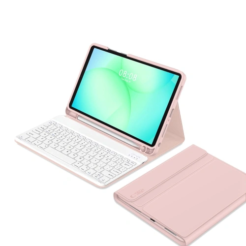 Etui Tech-Protect SmartCase Pen + Keyboard do Samsung Galaxy Tab A9+ / A11+ Plus 11.0 X210 / X215 / X216 / X230 / X235 / X236 Pink