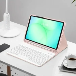 Etui Tech-Protect SmartCase Pen + Keyboard do Samsung Galaxy Tab A9+ / A11+ Plus 11.0 X210 / X215 / X216 / X230 / X235 / X236 Pink