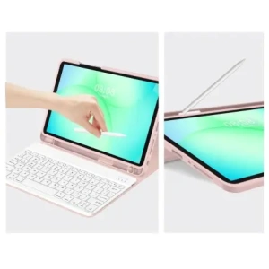 Etui Tech-Protect SmartCase Pen + Keyboard do Samsung Galaxy Tab A9+ / A11+ Plus 11.0 X210 / X215 / X216 / X230 / X235 / X236 Pink