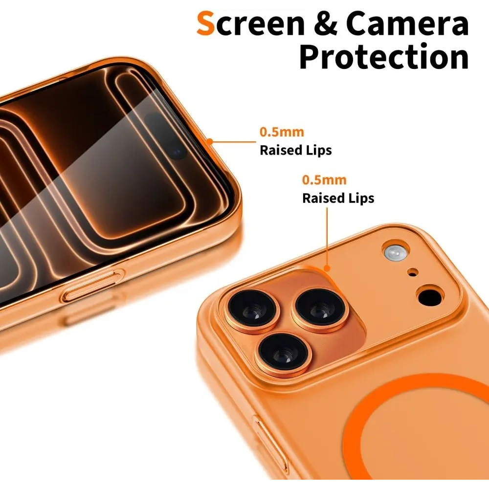 Etui Tech-Protect Magslim MagSafe do Apple iPhone 17 Pro Max Matte/cosmic Orange