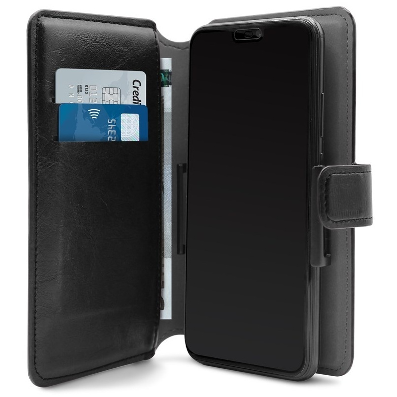 Hurtownia Puro - 8033830294150 - PUR320BLK - PURO Universal Wallet - Uniwersalne etui obrotowe 360° z kieszeniami na karty, rozmiar XL (czarny) - B2B homescreen