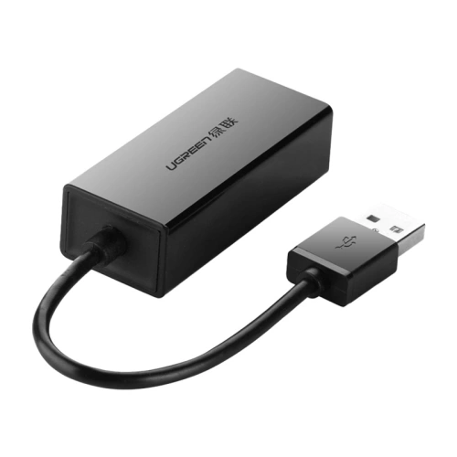 Adapter Ethernet UGREEN CR110 USB-C / RJ45 100Mbs (czarny)