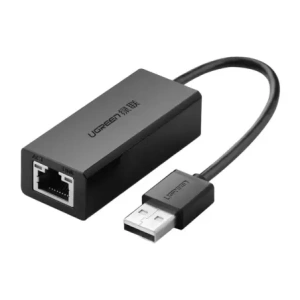 Adapter Ethernet UGREEN CR110 USB-C / RJ45 100Mbs (czarny)