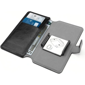 Hurtownia GSM - PURO Universal Wallet - Universelles 360° drehbares Case mit Kartenfächern, Größe XL (schwarz) - PUR320BLK - {ean13} - Hurt