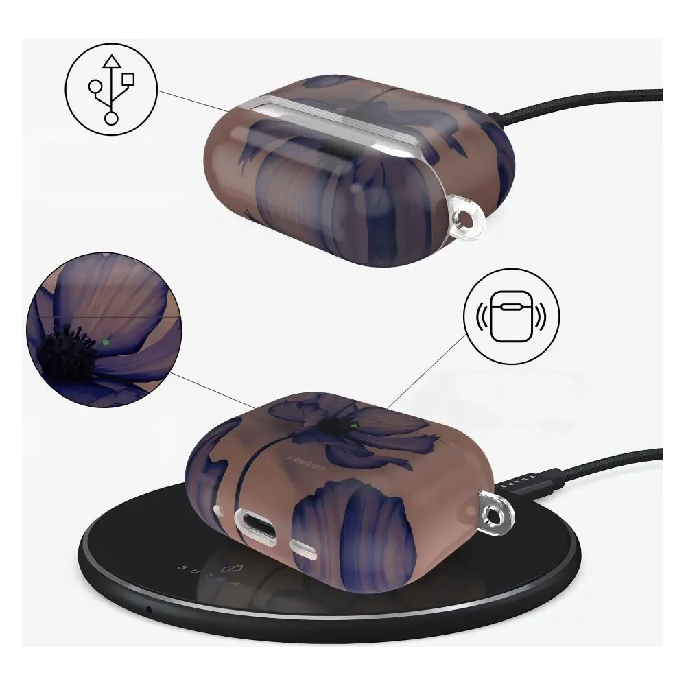 Etui Tech-Protect Lamano do Apple AirPods Pro 1 / 2 Velvet Night