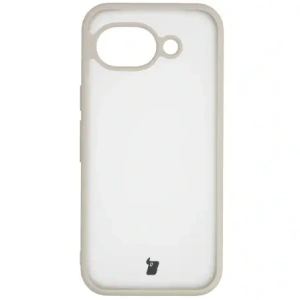 Etui Bizon Case Angelo do Google Pixel 10a półprzezroczyste z beżową ramką