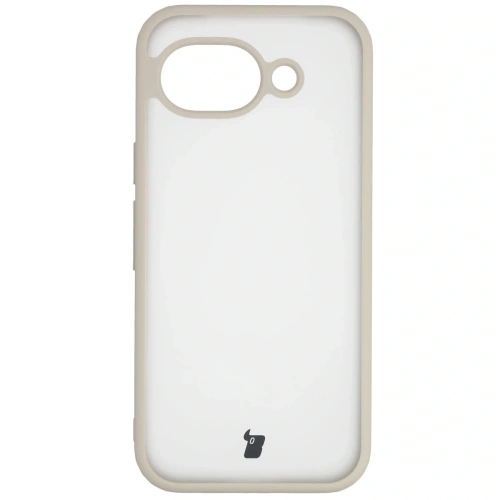 Etui Bizon Case Angelo do Google Pixel 10a półprzezroczyste z beżową ramką