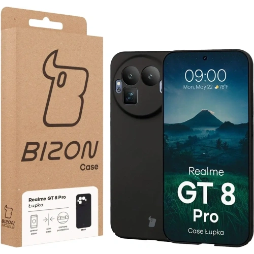 Etui Bizon Case Łupka do Realme GT 8 Pro czarne