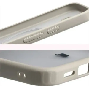 Etui z pierścieniem magnetycznym Bizon Case MatteO do Google Pixel 10a przydymione-beżowe