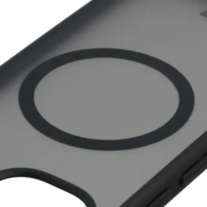 Etui z pierścieniem magnetycznym Bizon Case MatteO do Google Pixel 10a przydymione-czarne