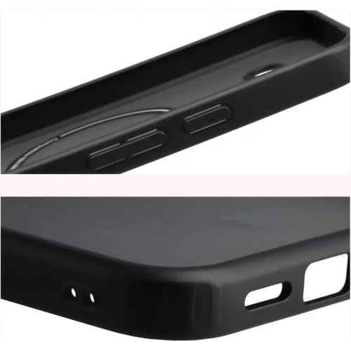 Etui z pierścieniem magnetycznym Bizon Case MatteO do Google Pixel 10a przydymione-czarne