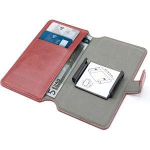 Hurtownia GSM - PURO Universal Wallet - Universelles 360° drehbares Case mit Kartenfächern, Größe XL (rot) - PUR322RED - {ean13} - Hurt