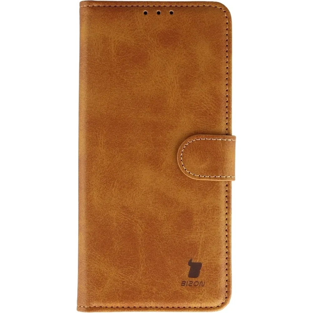 Etui z klapką Bizon Case Pocket do Oppo Find X9 Pro brązowe