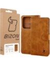 Etui z klapką Bizon Case Pocket do Oppo Find X9 Pro brązowe