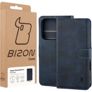 Etui z klapką Bizon Case Pocket do Oppo Find X9 Pro granatowe