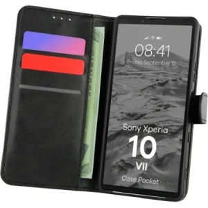 Etui z klapką Bizon Case Pocket do Sony Xperia 10 VII czarne
