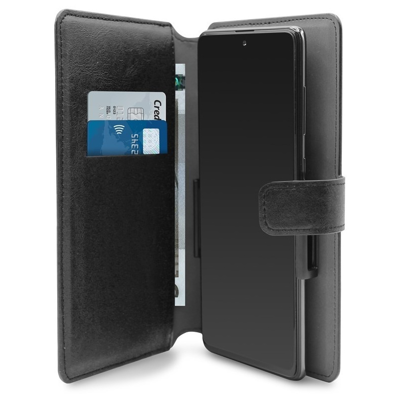 Hurtownia Puro - 8033830294242 - PUR323BLK - PURO Universal Wallet - Uniwersalne etui obrotowe 360° z kieszeniami na karty, rozmiar XXL (czarny) - B2B homescreen