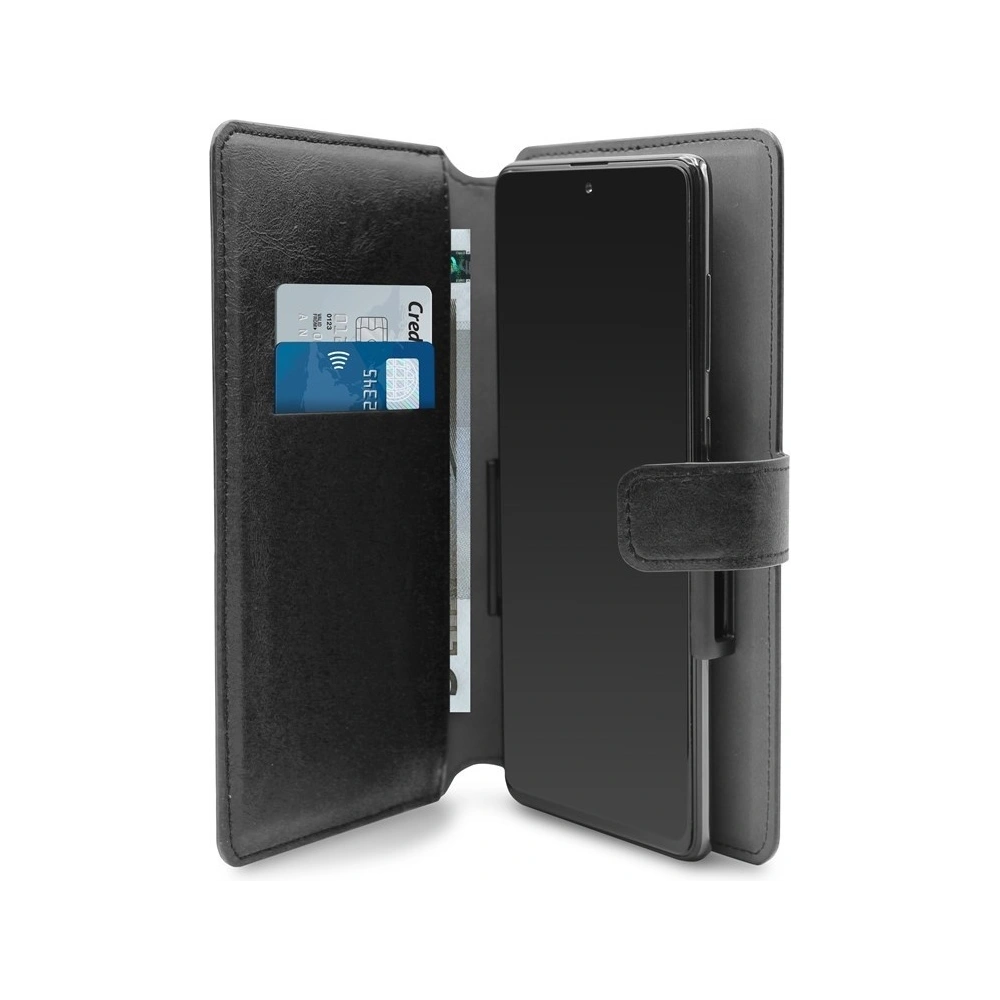Hurtownia GSM - PURO Universal Wallet - Univerzální otočné pouzdro 360° s kapsami na karty, velikost XXL (černé) - PUR323BLK - {ean13} - Hurt