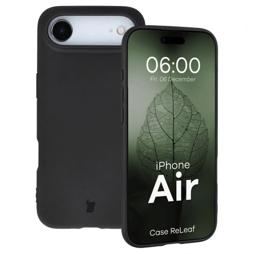 Etui z recyklingu Bizon Case ReLeaf do Apple iPhone Air czarne