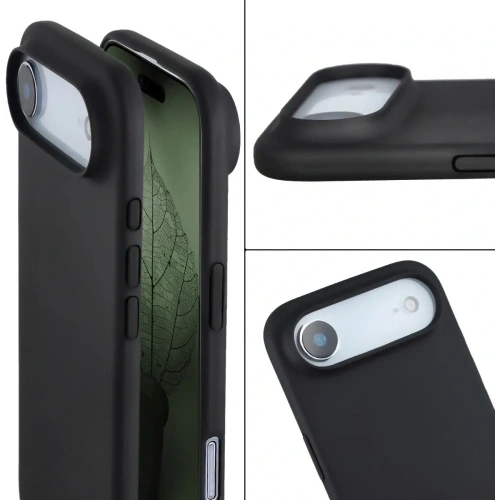 Etui z recyklingu Bizon Case ReLeaf do Apple iPhone Air czarne