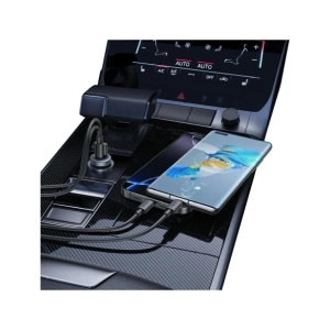 Ładowarka samochodowa USAMS CC322 30W USB-A USB-C tarnish