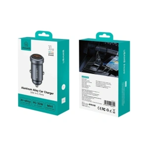 Ładowarka samochodowa USAMS CC322 30W USB-A USB-C tarnish
