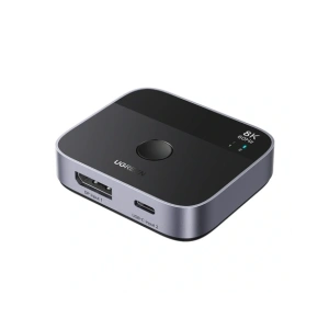 Adapter DisplayPort do USB-C UGREEN AW701, przełącznik 2w1 out